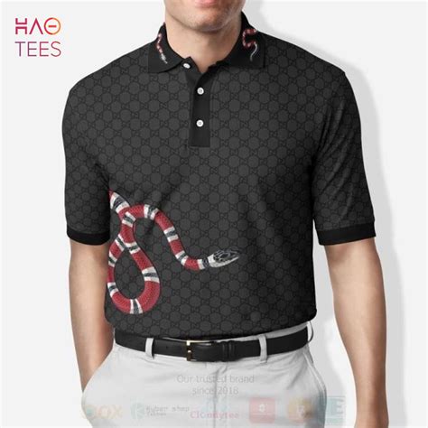 snake gucci shirt free shipping|Gucci polo shirt snake.